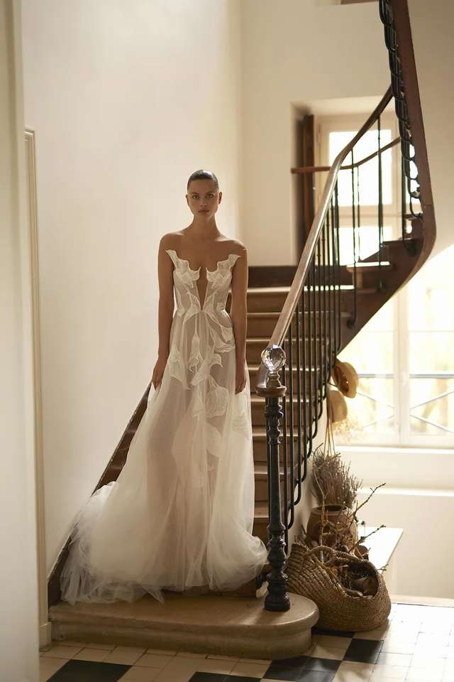 Lily wedding dress with a-line skirt